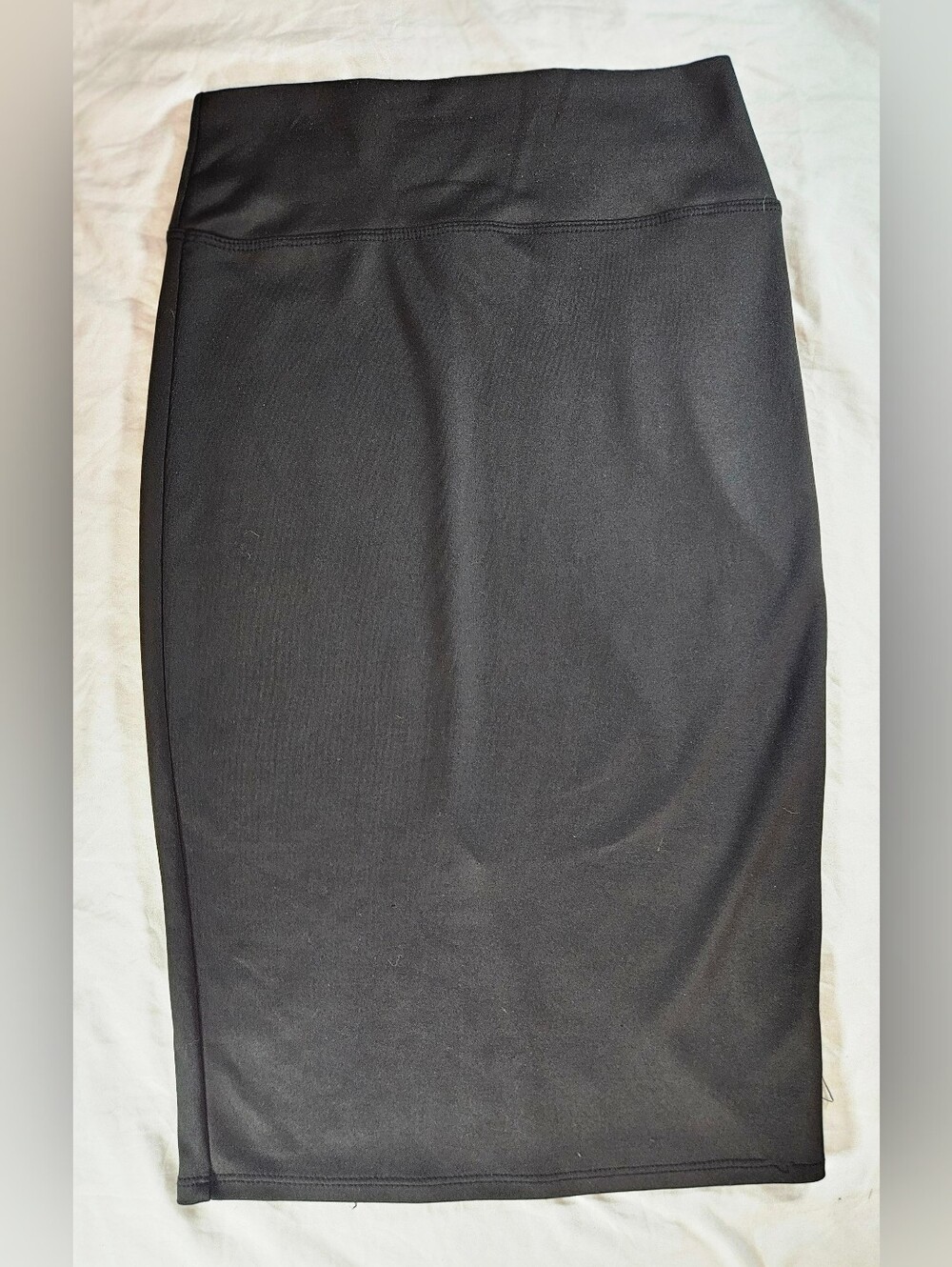 Derek Heart Womens Black Pull On Stretch Back Slit Pencil Skirt Size Medium